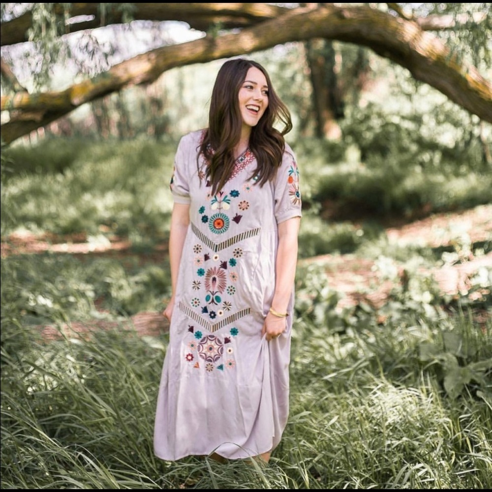 Orange Creek Embroidered Dress S/M